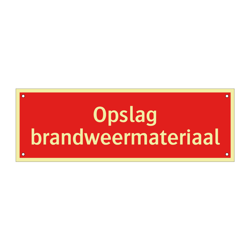 Opslag brandweermateriaal & Opslag brandweermateriaal & Opslag brandweermateriaal
