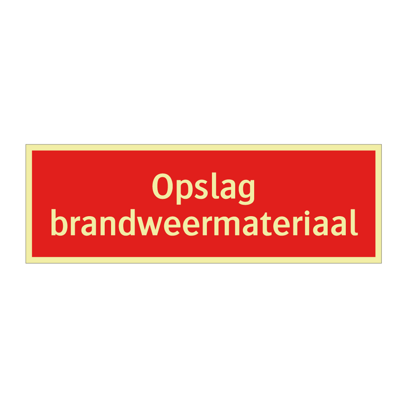Opslag brandweermateriaal & Opslag brandweermateriaal & Opslag brandweermateriaal