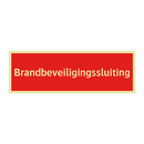 Brandbeveiligingssluiting