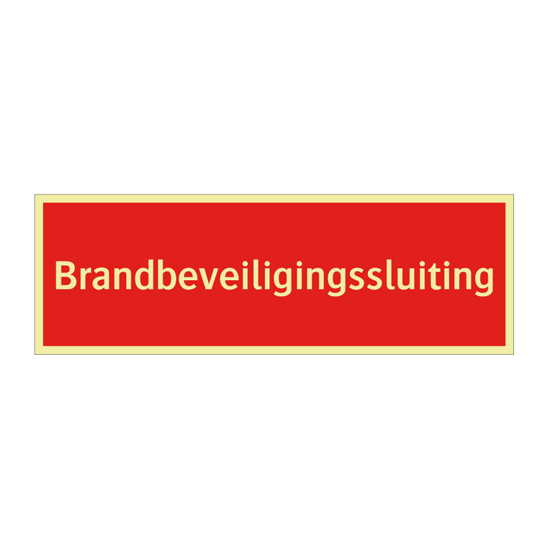 Brandbeveiligingssluiting