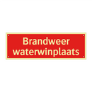 Brandweer waterwinplaats & Brandweer waterwinplaats & Brandweer waterwinplaats