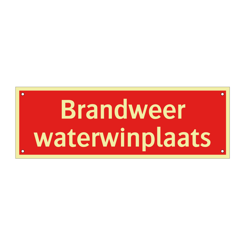Brandweer waterwinplaats & Brandweer waterwinplaats & Brandweer waterwinplaats