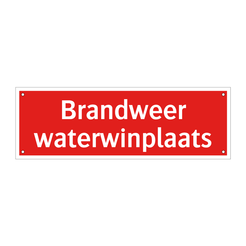 Brandweer waterwinplaats & Brandweer waterwinplaats & Brandweer waterwinplaats