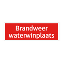 Brandweer waterwinplaats & Brandweer waterwinplaats & Brandweer waterwinplaats