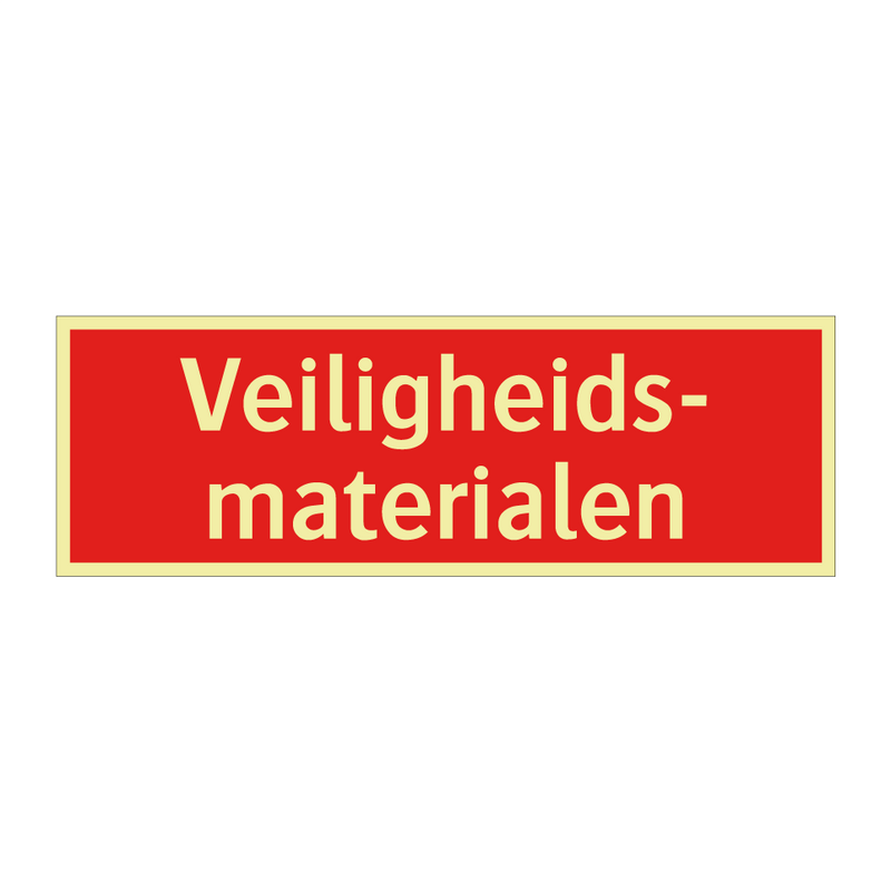 Veiligheids- materialen & Veiligheids- materialen & Veiligheids- materialen