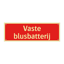 Vaste blusbatterij & Vaste blusbatterij & Vaste blusbatterij & Vaste blusbatterij