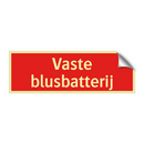 Vaste blusbatterij & Vaste blusbatterij & Vaste blusbatterij & Vaste blusbatterij