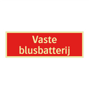 Vaste blusbatterij & Vaste blusbatterij & Vaste blusbatterij & Vaste blusbatterij