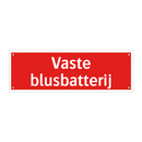 Vaste blusbatterij & Vaste blusbatterij & Vaste blusbatterij & Vaste blusbatterij