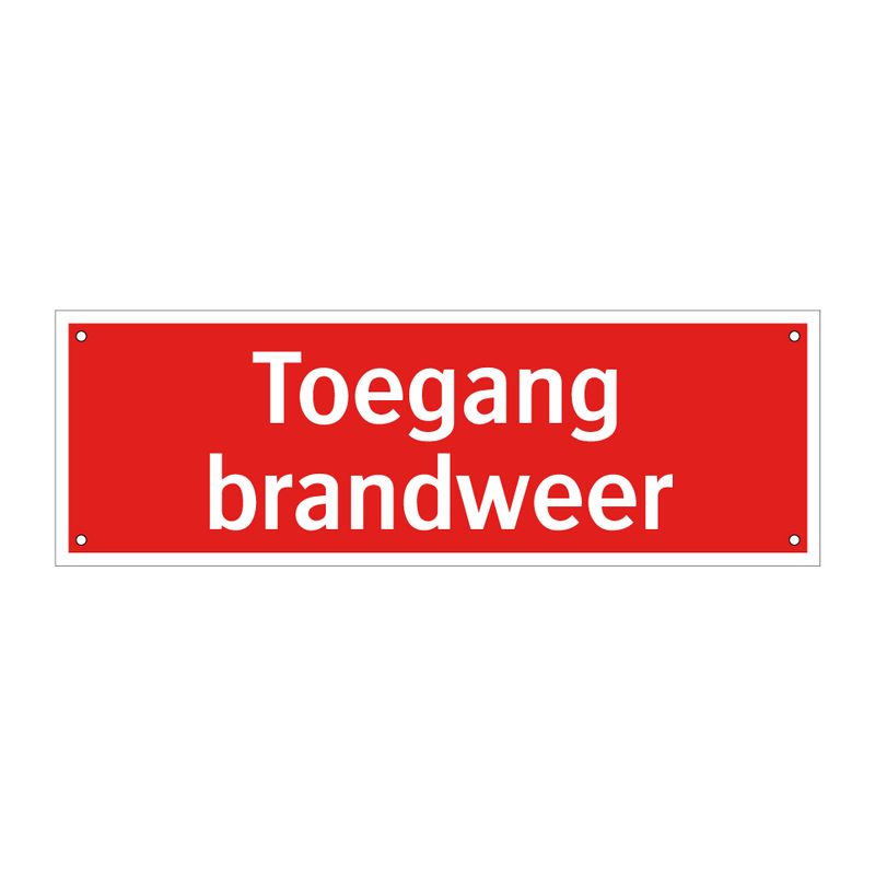 Toegang brandweer & Toegang brandweer & Toegang brandweer & Toegang brandweer & Toegang brandweer
