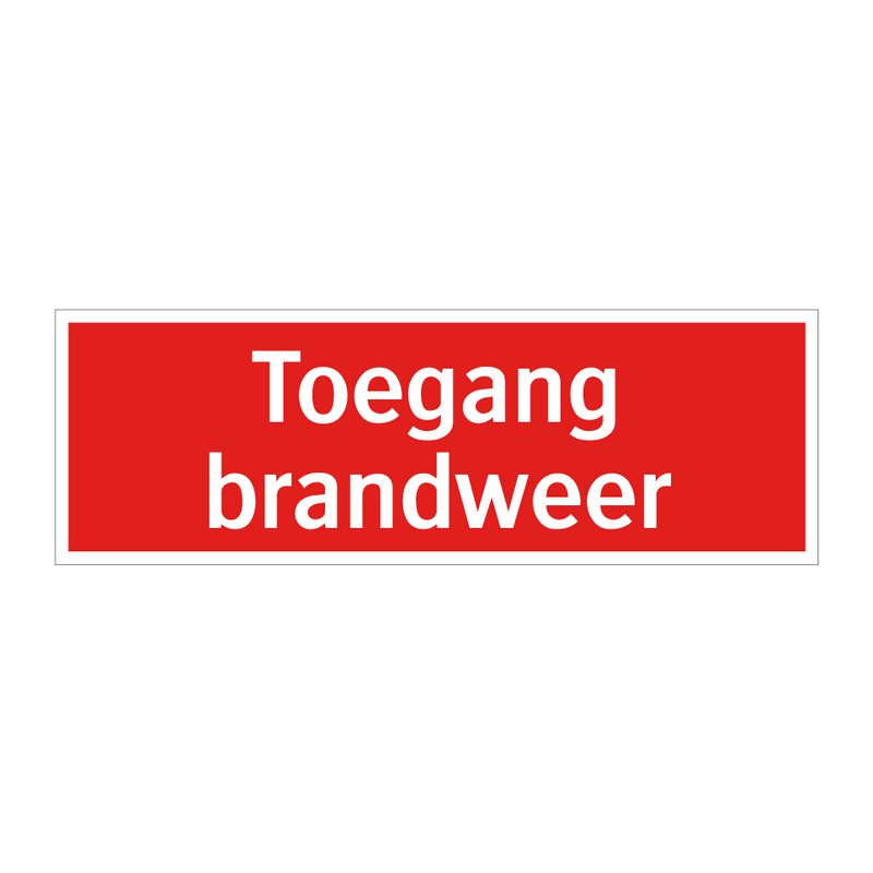 Toegang brandweer & Toegang brandweer & Toegang brandweer & Toegang brandweer & Toegang brandweer
