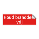 Houd branddeur vrij & Houd branddeur vrij & Houd branddeur vrij & Houd branddeur vrij