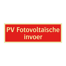 PV Fotovoltaïsche invoer & PV Fotovoltaïsche invoer & PV Fotovoltaïsche invoer