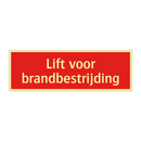 Lift voor brandbestrijding & Lift voor brandbestrijding & Lift voor brandbestrijding