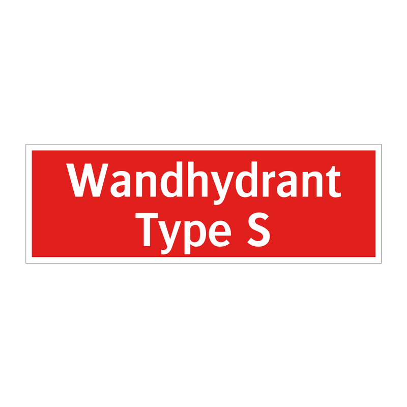 Wandhydrant Type S & Wandhydrant Type S & Wandhydrant Type S & Wandhydrant Type S