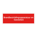 Brandbestrijdingsapparatuur en -toestellen & Brandbestrijdingsapparatuur en -toestellen