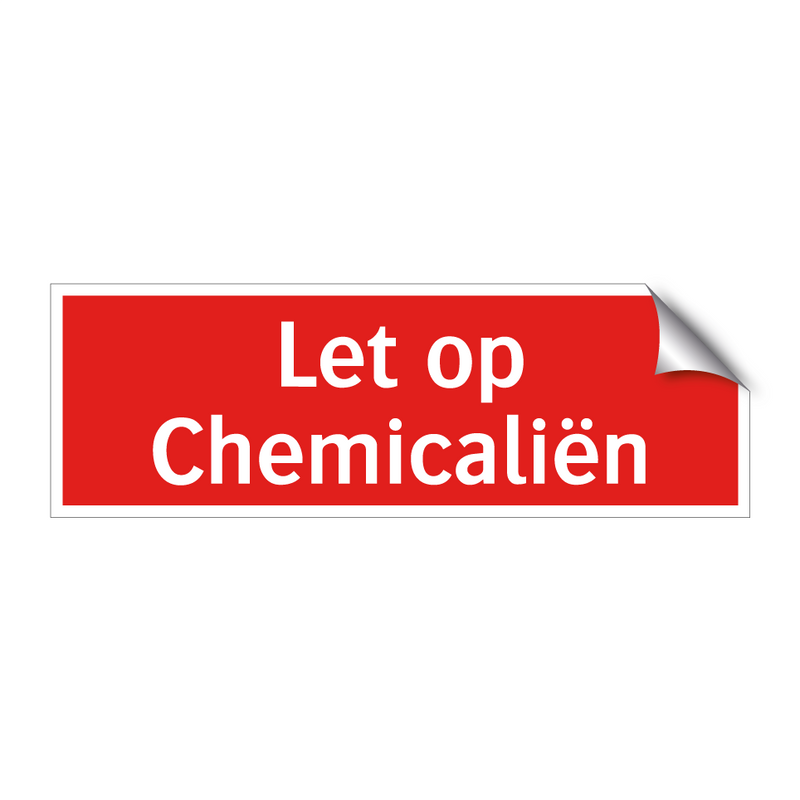Let op Chemicaliën & Let op Chemicaliën & Let op Chemicaliën & Let op Chemicaliën