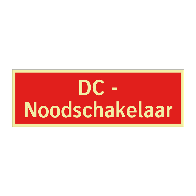 DC - Noodschakelaar & DC - Noodschakelaar & DC - Noodschakelaar & DC - Noodschakelaar