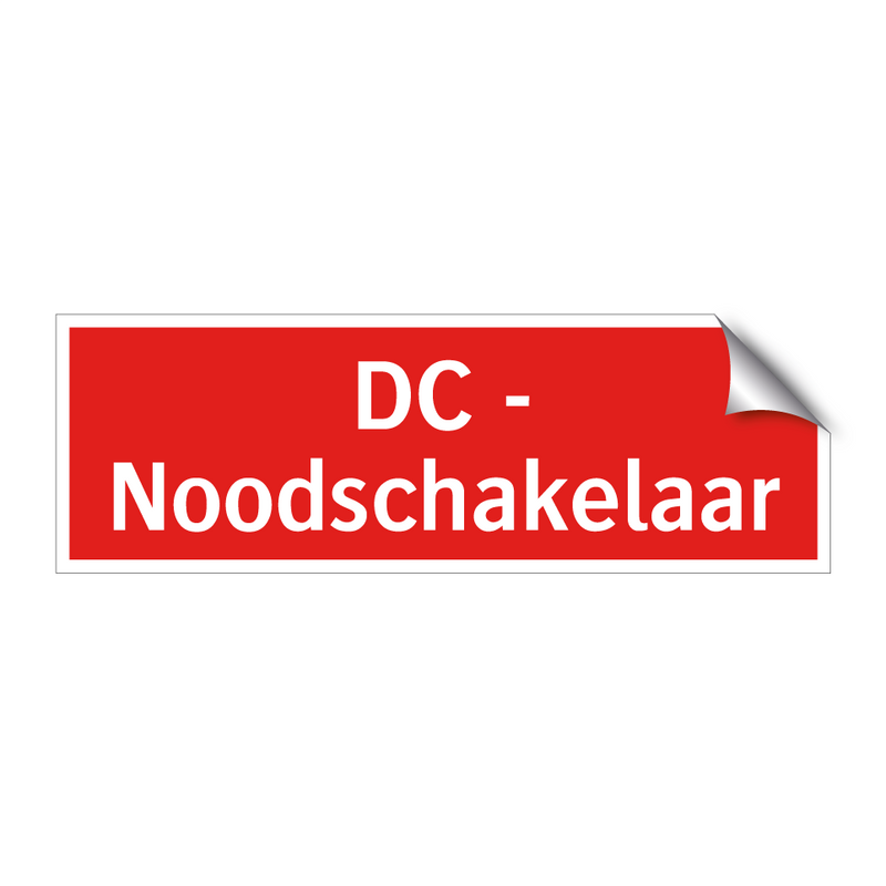 DC - Noodschakelaar & DC - Noodschakelaar & DC - Noodschakelaar & DC - Noodschakelaar
