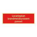 Locatieplan brandmeldsysteem paneel & Locatieplan brandmeldsysteem paneel