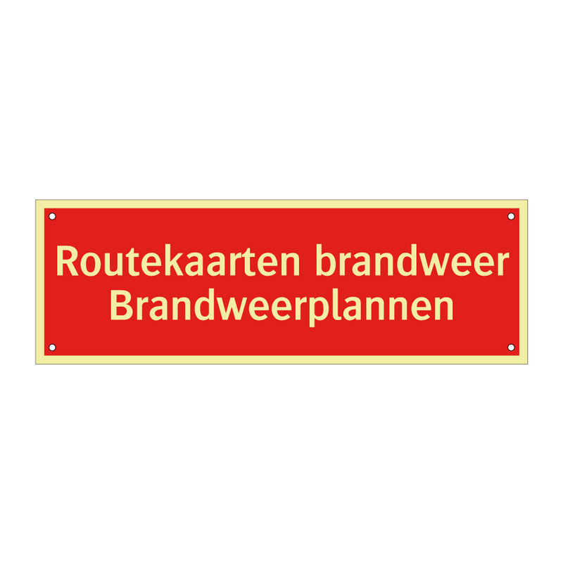 Routekaarten brandweer Brandweerplannen & Routekaarten brandweer Brandweerplannen