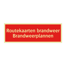 Routekaarten brandweer Brandweerplannen & Routekaarten brandweer Brandweerplannen
