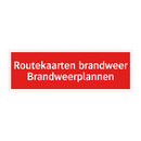 Routekaarten brandweer Brandweerplannen & Routekaarten brandweer Brandweerplannen