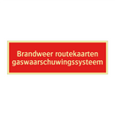 Brandweer routekaarten gaswaarschuwingssysteem & Brandweer routekaarten gaswaarschuwingssysteem