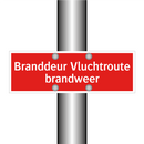 Branddeur Vluchtroute brandweer & Branddeur Vluchtroute brandweer & Branddeur Vluchtroute brandweer