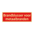 Brandblusser voor metaalbranden & Brandblusser voor metaalbranden & Brandblusser voor metaalbranden