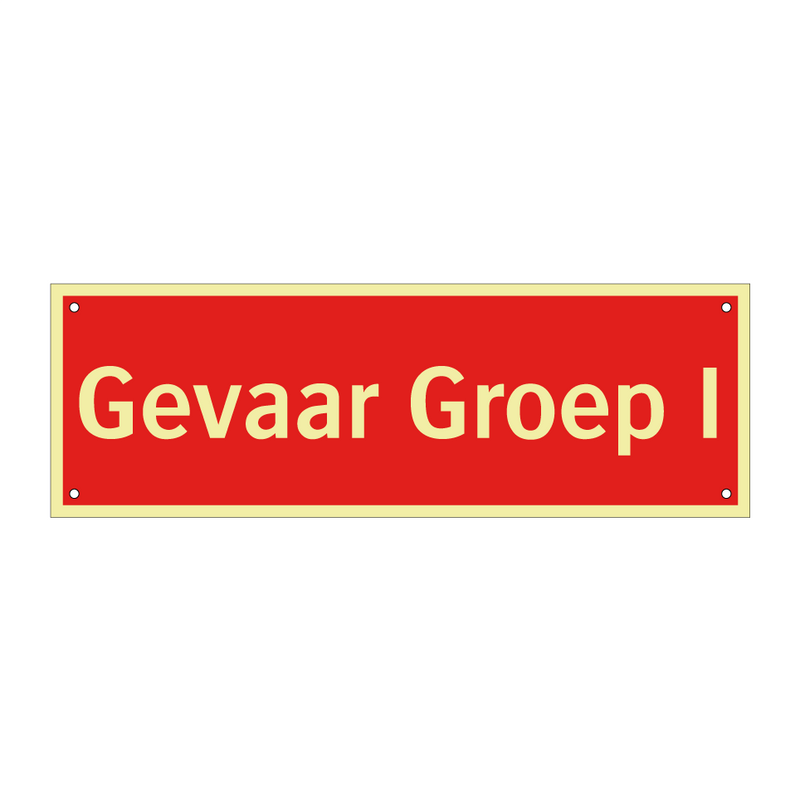 Gevaar Groep I & Gevaar Groep I & Gevaar Groep I & Gevaar Groep I