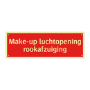 Make-up luchtopening rookafzuiging & Make-up luchtopening rookafzuiging