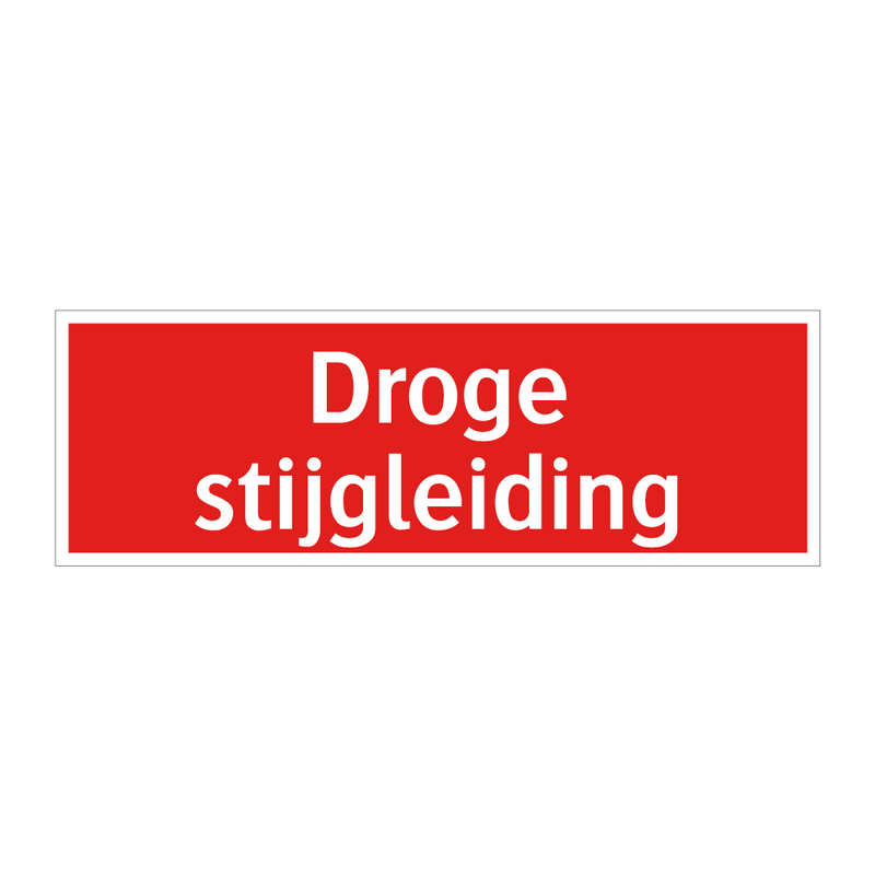 Droge stijgleiding & Droge stijgleiding & Droge stijgleiding & Droge stijgleiding