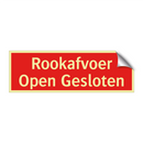 Rookafvoer Open Gesloten & Rookafvoer Open Gesloten & Rookafvoer Open Gesloten