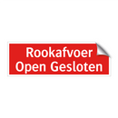 Rookafvoer Open Gesloten & Rookafvoer Open Gesloten & Rookafvoer Open Gesloten