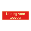 Leiding voor toevoer & Leiding voor toevoer & Leiding voor toevoer & Leiding voor toevoer