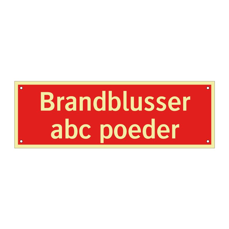 Brandblusser abc poeder & Brandblusser abc poeder & Brandblusser abc poeder