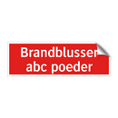 Brandblusser abc poeder & Brandblusser abc poeder & Brandblusser abc poeder