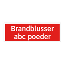 Brandblusser abc poeder & Brandblusser abc poeder & Brandblusser abc poeder