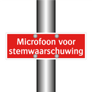 Microfoon voor stemwaarschuwing & Microfoon voor stemwaarschuwing & Microfoon voor stemwaarschuwing