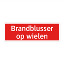 Brandblusser op wielen & Brandblusser op wielen & Brandblusser op wielen & Brandblusser op wielen