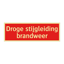 Droge stijgleiding brandweer & Droge stijgleiding brandweer & Droge stijgleiding brandweer