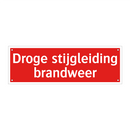 Droge stijgleiding brandweer & Droge stijgleiding brandweer & Droge stijgleiding brandweer