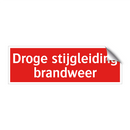 Droge stijgleiding brandweer & Droge stijgleiding brandweer & Droge stijgleiding brandweer