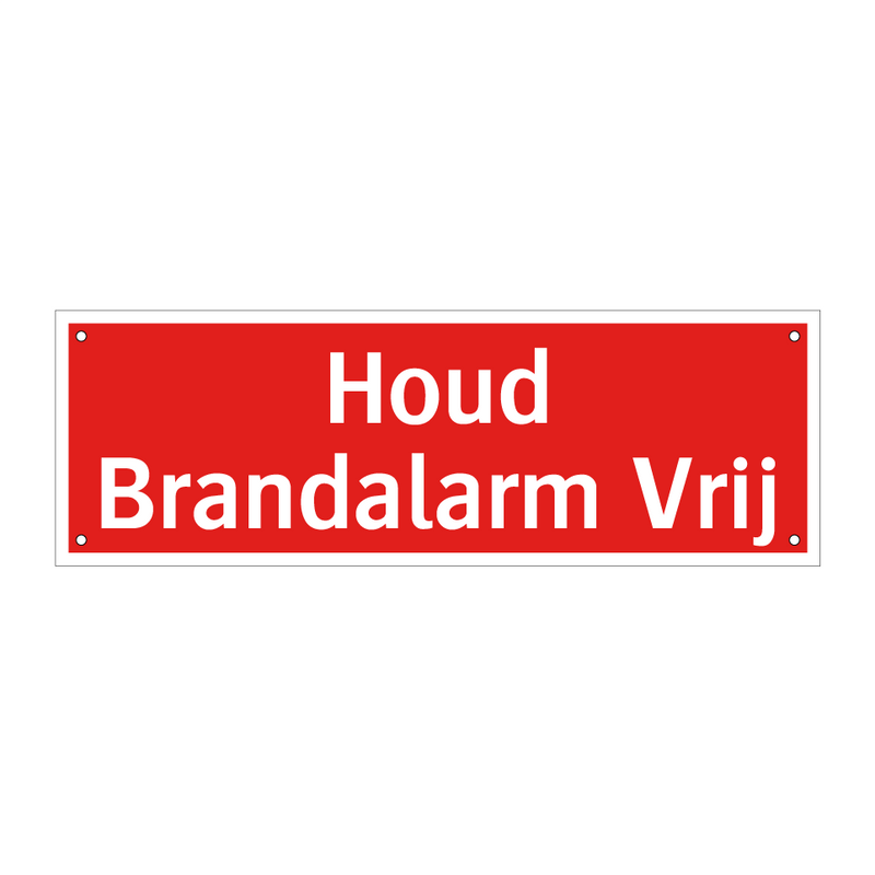 Houd Brandalarm Vrij & Houd Brandalarm Vrij & Houd Brandalarm Vrij & Houd Brandalarm Vrij
