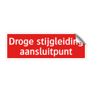 Droge stijgleiding aansluitpunt & Droge stijgleiding aansluitpunt & Droge stijgleiding aansluitpunt