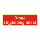 Droge stijgleiding inlaat & Droge stijgleiding inlaat & Droge stijgleiding inlaat