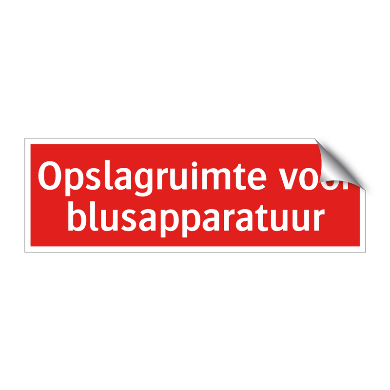 Opslagruimte voor blusapparatuur & Opslagruimte voor blusapparatuur
