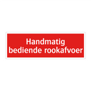 Handmatig bediende rookafvoer & Handmatig bediende rookafvoer & Handmatig bediende rookafvoer