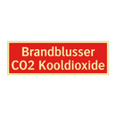 Brandblusser CO2 Kooldioxide & Brandblusser CO2 Kooldioxide & Brandblusser CO2 Kooldioxide